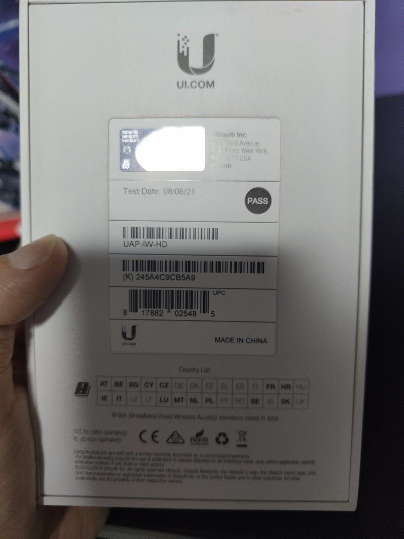 Unifi In Wall HD Access Point477996053484032002