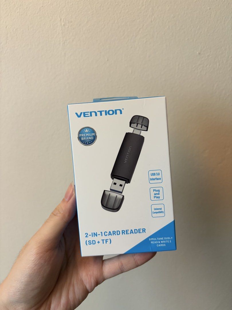 Vention 2-in-1 SD+TF Card Reader USB 3.0