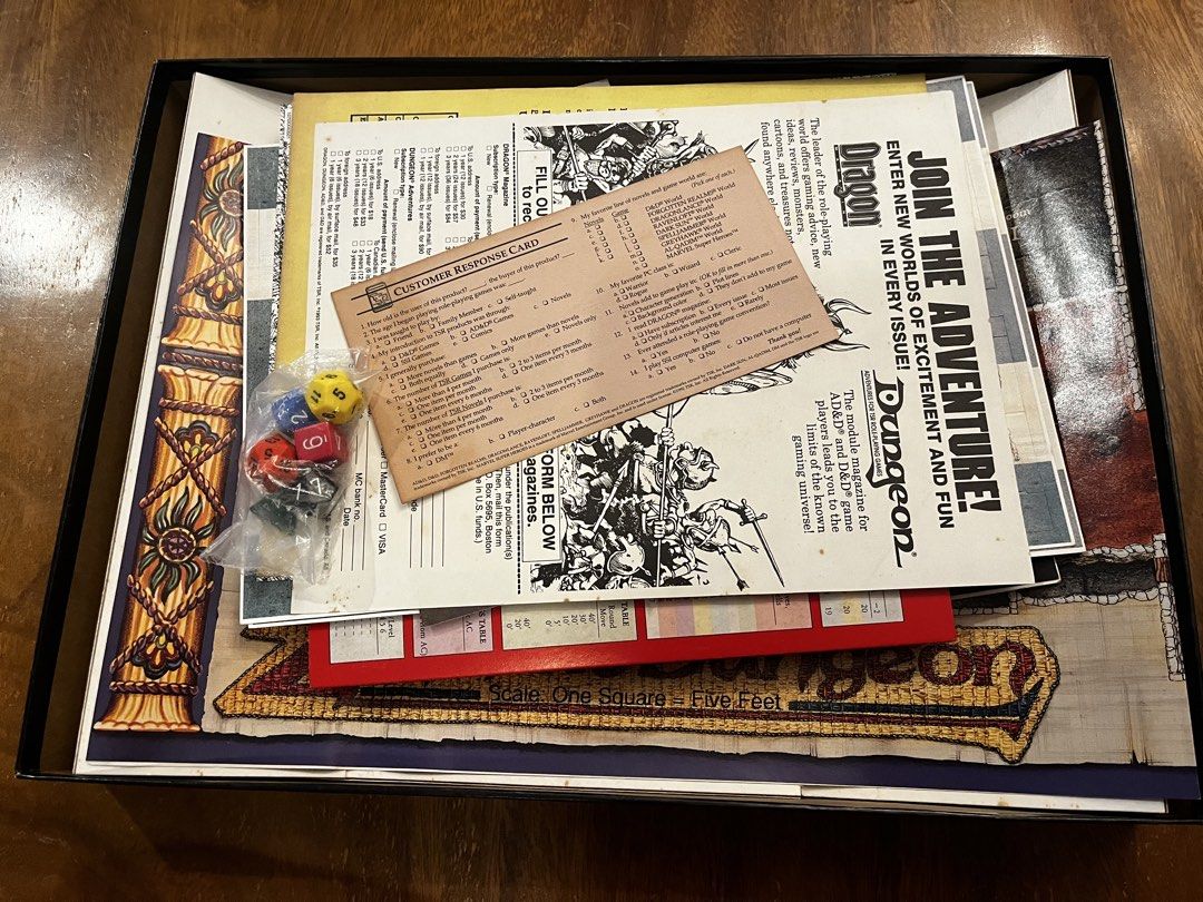 Dungeons & Dragons Vintage 1991 TSR Game 1070 Easy to Master - Basic D&D Starter Set (Category: Board Games & Puzzles) located in Batangas. Submitted by alfonperez (Listing ID 1442836003, Image 3). Description: Vintage 1991 TSR Dungeons & Dragons Game 1070 Easy to Master - Basic D&D Starter Set Complete in Box, never played with vintage d&d set, dice is still sealed .