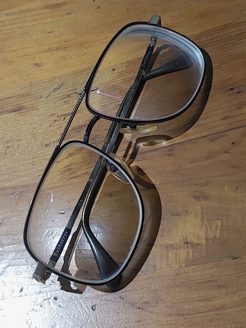 Vintage Burberrys 303 double bridge Pilot Frame (Category: Sunglasses & Eyewear) located in Bulacan. Submitted by hnbfinds (Listing ID 1442834306, Image 2). Description: Timeless British luxury from the archives. 🇬🇧✨Unearthing a rare piece of eyewear history with these authentic vintage Burberrys 303 double-bridge pilot frames. Produced during the pre-1999 era, this iconic silhouette features a striking black and gold metal finish that perfectl