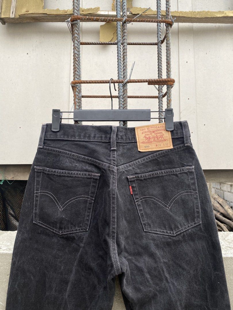 Vintage Levi’s 550 Bootcut (Category: Jeans) located in Candaba. Submitted by dejesus.bench17 (Listing ID 1442730405, Image 3). Description: Vintage Levi’s 550 Bootcut -Color: Acid Black -Condition: Excellent -Color rate: 9/10 -Issue: None -Dimes: W30 L38 H3’8.5 -Price: 1,200 free ship .