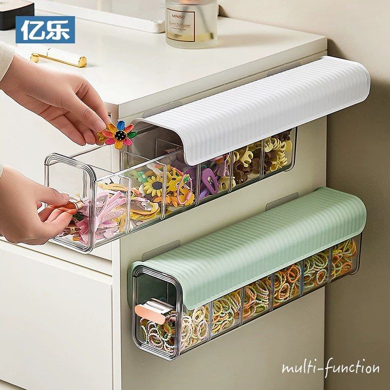Wall Mounted Storage Box Organizer with 5 Compartments
