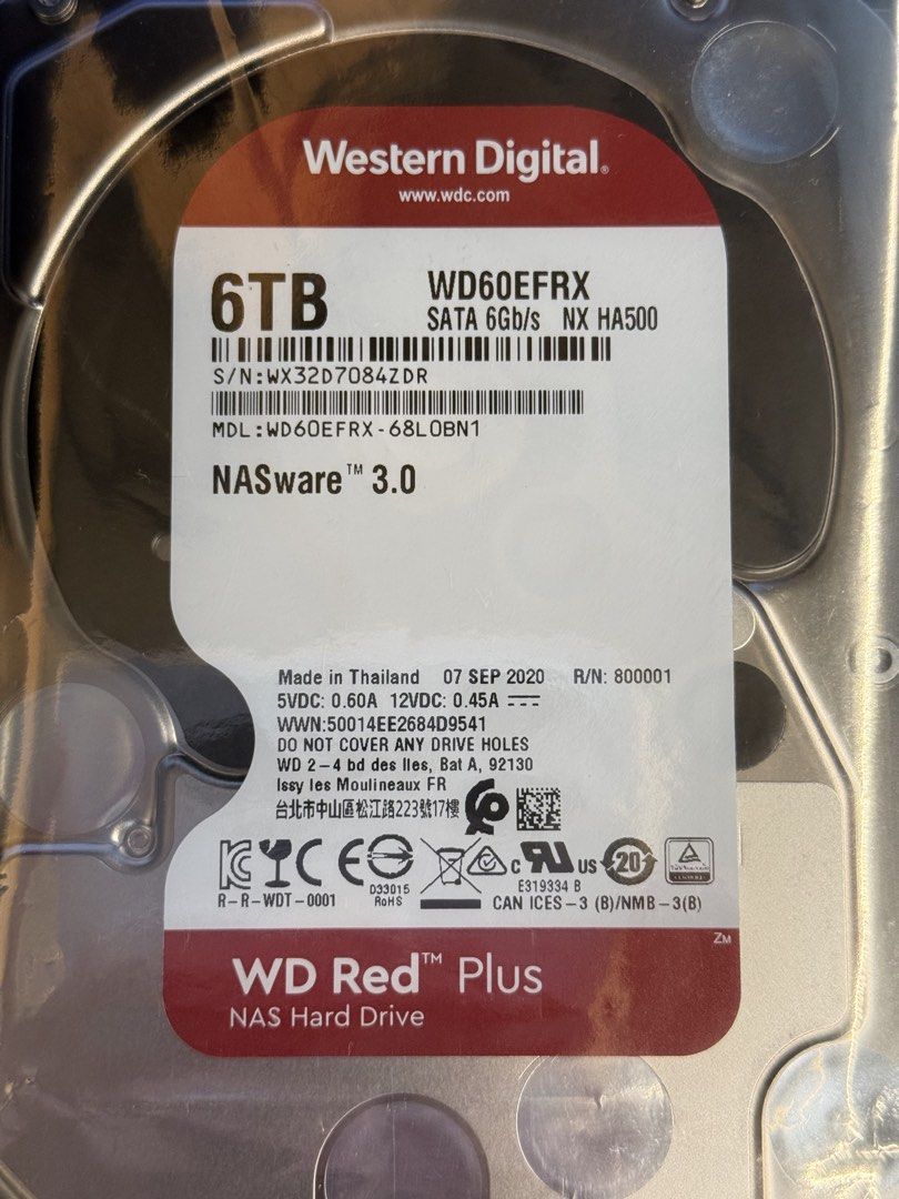 WD RED PLUS 6TB HDD