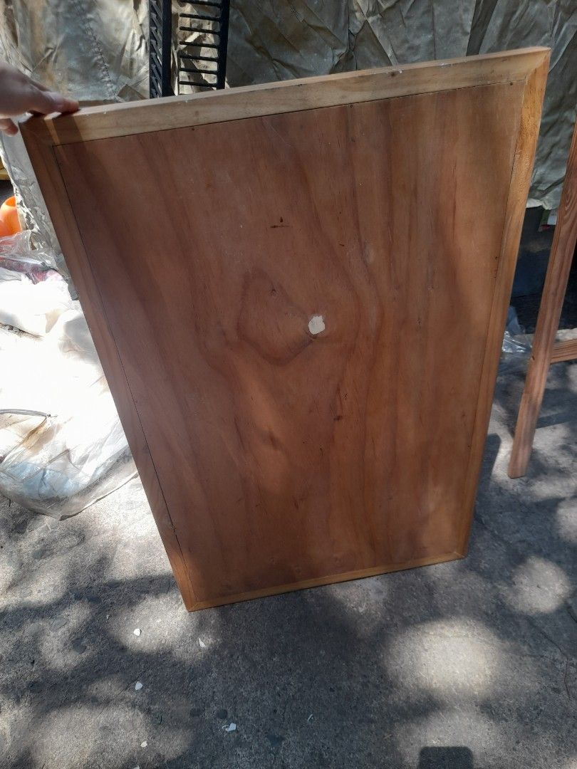 Wooden Framed Mirror (Category: Mirrors) located in Valenzuela. Submitted by newbear.425b6e (Listing ID 1442759662, Image 2). Description: - Rectangular mirror with a natural finish wooden frame. - Solid wood backing. - Good wall-hanging size. - Ready to hang. - Versatile for any room. -Japan surplus 2500 only..