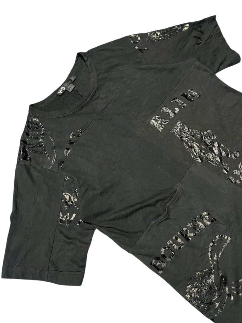 Y-3 Adidas Yohji Yamamoto Graphic Patchwork Black T-Shirt Bear Berlin Melbourne (Category: Tshirts & Polo Shirts ) located in Davao. Submitted by wildhearts121 (Listing ID 1442851872, Image 3). Description: Medium Excellent No flaws.