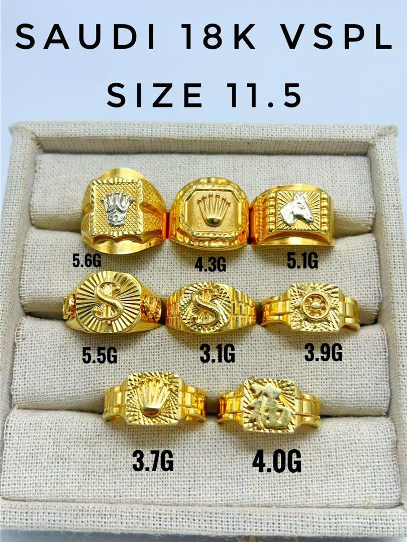 18k Saudi gold ring for Men size 11.5 (Category: Rings) located in Manila. Submitted by reenacedric (Listing ID 1446985550, Image 1). Description: .