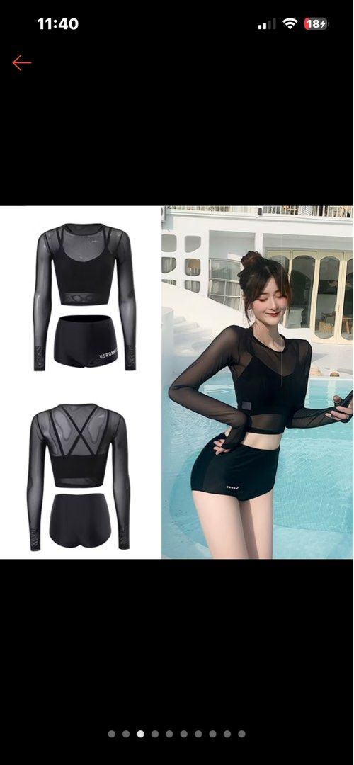 3pc Bikini Set (Category: Bikinis & Swimsuits) located in Baguio. Submitted by arkay_13 (Listing ID 1446942406, Image 2). Description: Rfs: Too small.