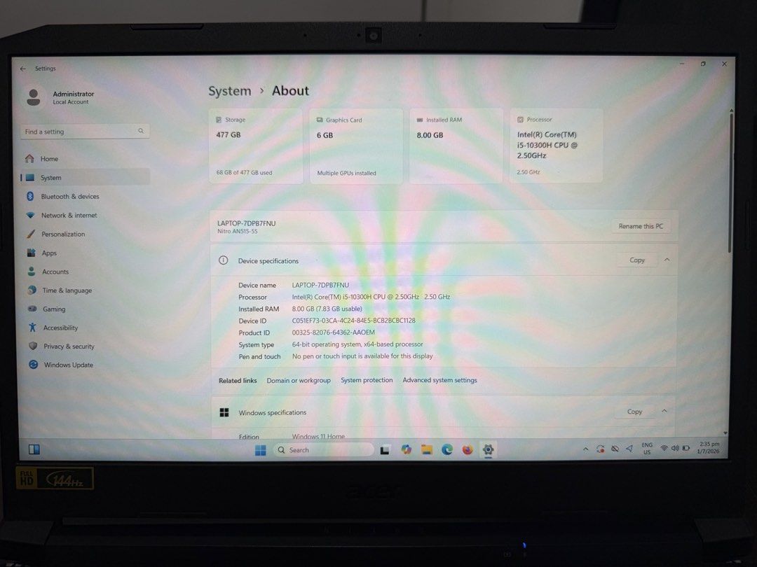 Acer Nitro 5 Laptop497304677133199363