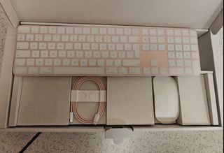 Apple Magic Keyboard + Magic Mouse 2 (Rose Gold)