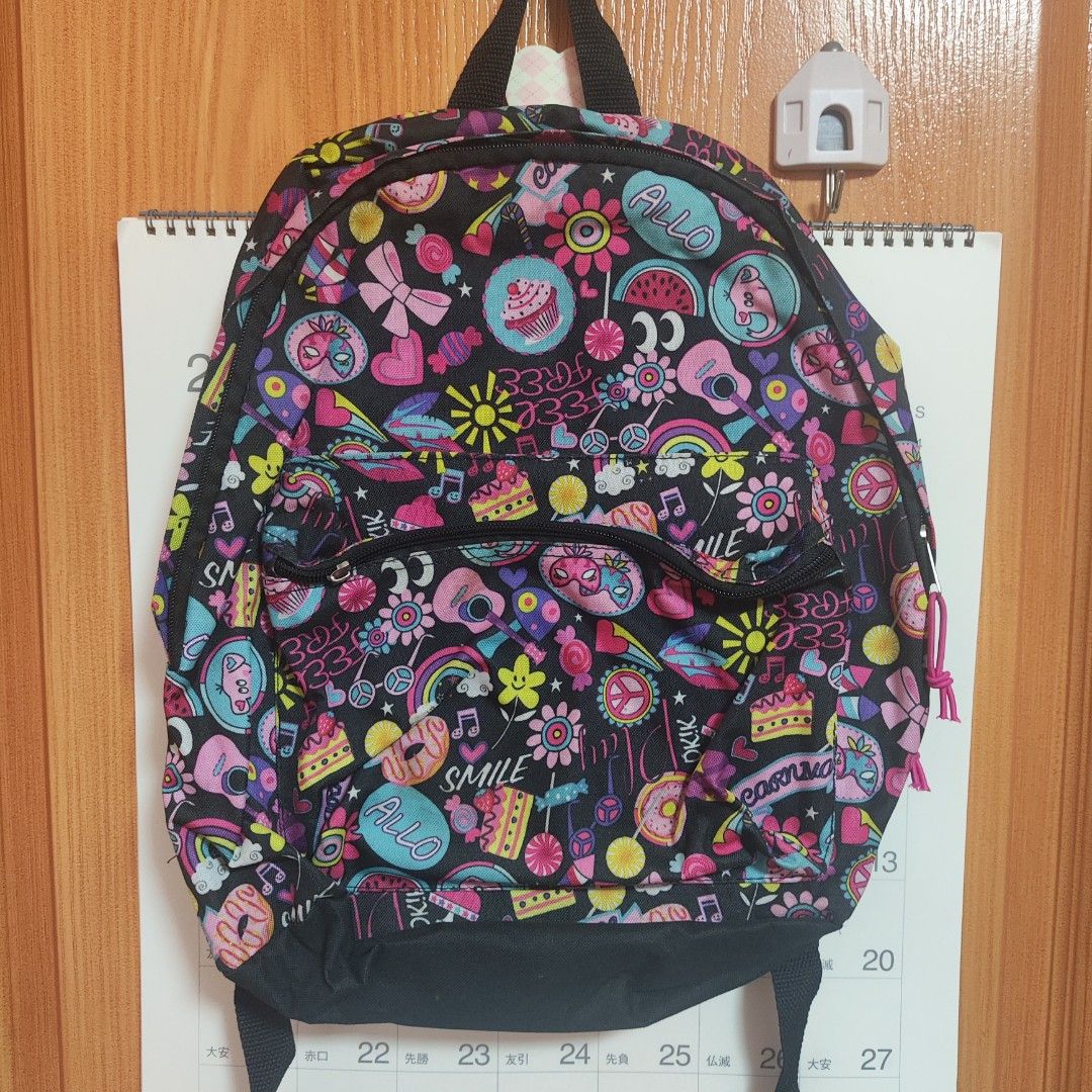 Assorted Kids Women's Backpacks (Category: Backpacks) located in Quezon City. Submitted by settantamaria (Listing ID 1446980297, Image 2). Description: == GET ALL 3 FOR 1k== #1 BENCH school backpack with laptop sleeve - 500php #2 Girl kid's black pink school pattern backpack - 300php #3 BENCH Bitto backpack in orange - 400php mop: gcash mod: lalamove Please settle payment before product is to be shipped.