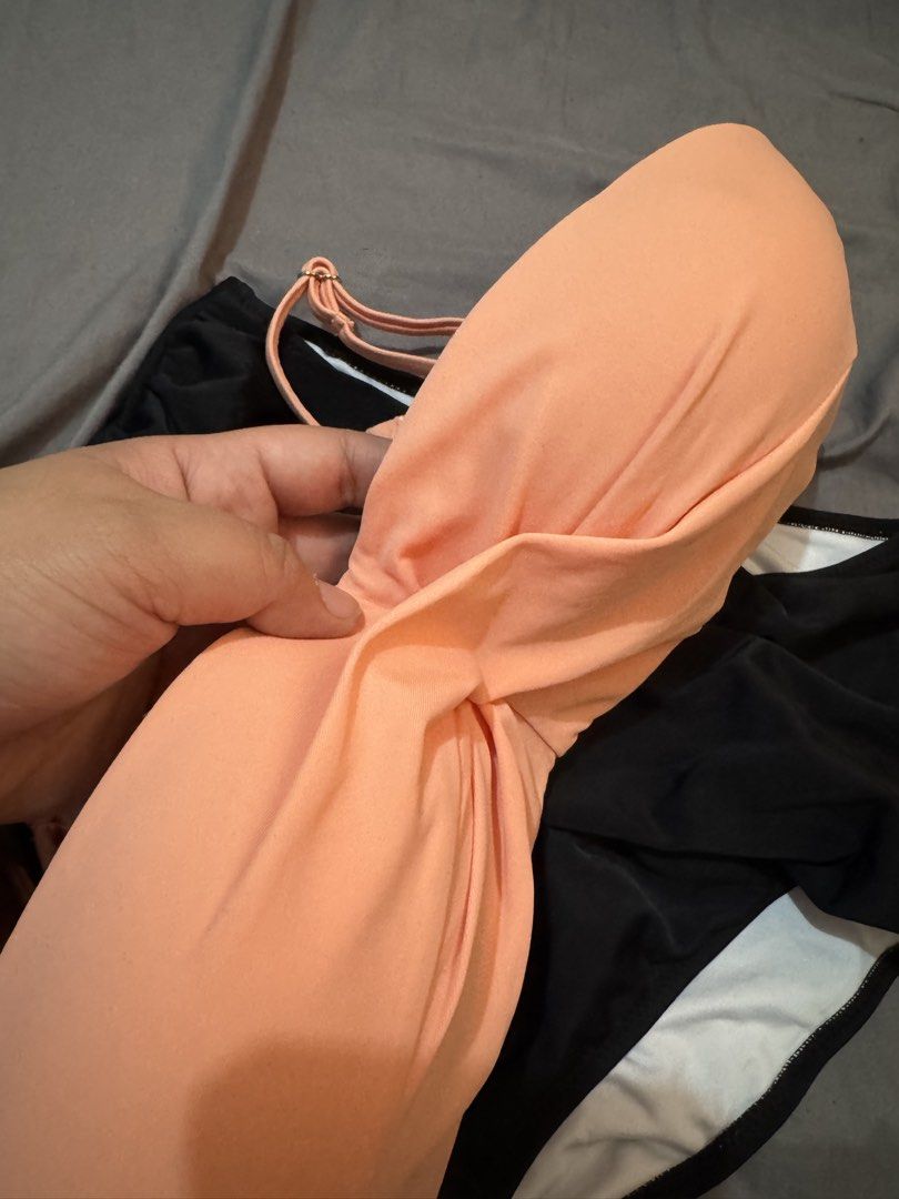 Bikini Set - Black Push-up Bra & High-Waisted Bottoms (Category: Bikinis & Swimsuits) located in Muntinlupa City. Submitted by thechicknit (Listing ID 1446970595, Image 2). Description: - Two-piece bikini set - Black push-up bra with adjustable straps and hook closure - Matching high-waisted bottoms with ruched detailing - Hygienic liner still attached - Ideal for beach trips or pool days 3 bikini sets / All brandew / Take all.