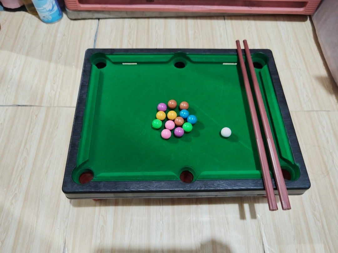 Billiard for kids Toys (Category: Kids Toys) located in Manila. Submitted by trixie1996 (Listing ID 1447019748, Image 3). Description: For sale Billiard for kids Toys Delivery via Jnt Lalamove Gogoexpress Can do Meetup and pickup around manila Location San Juan Manila Message me if you're interested thankyou.