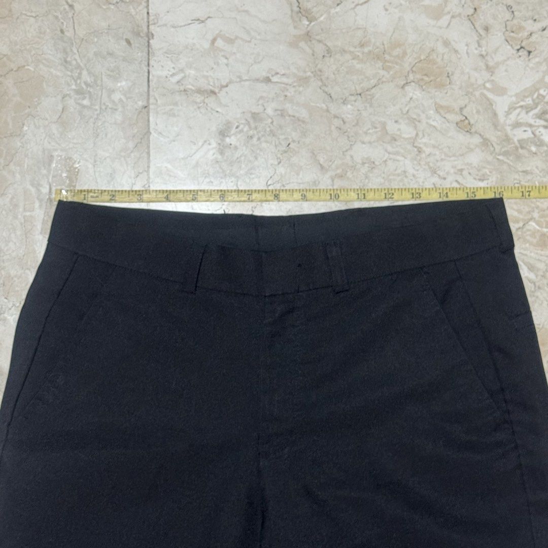 Black Slacks (Category: Jeans) located in Quezon City. Submitted by EveryWANTShop (Listing ID 1446937078, Image 2). Description: - Classic black pants - Straight leg fit - Wardrobe staple - Perfect for work or casual wear - Measurements provided in photos.