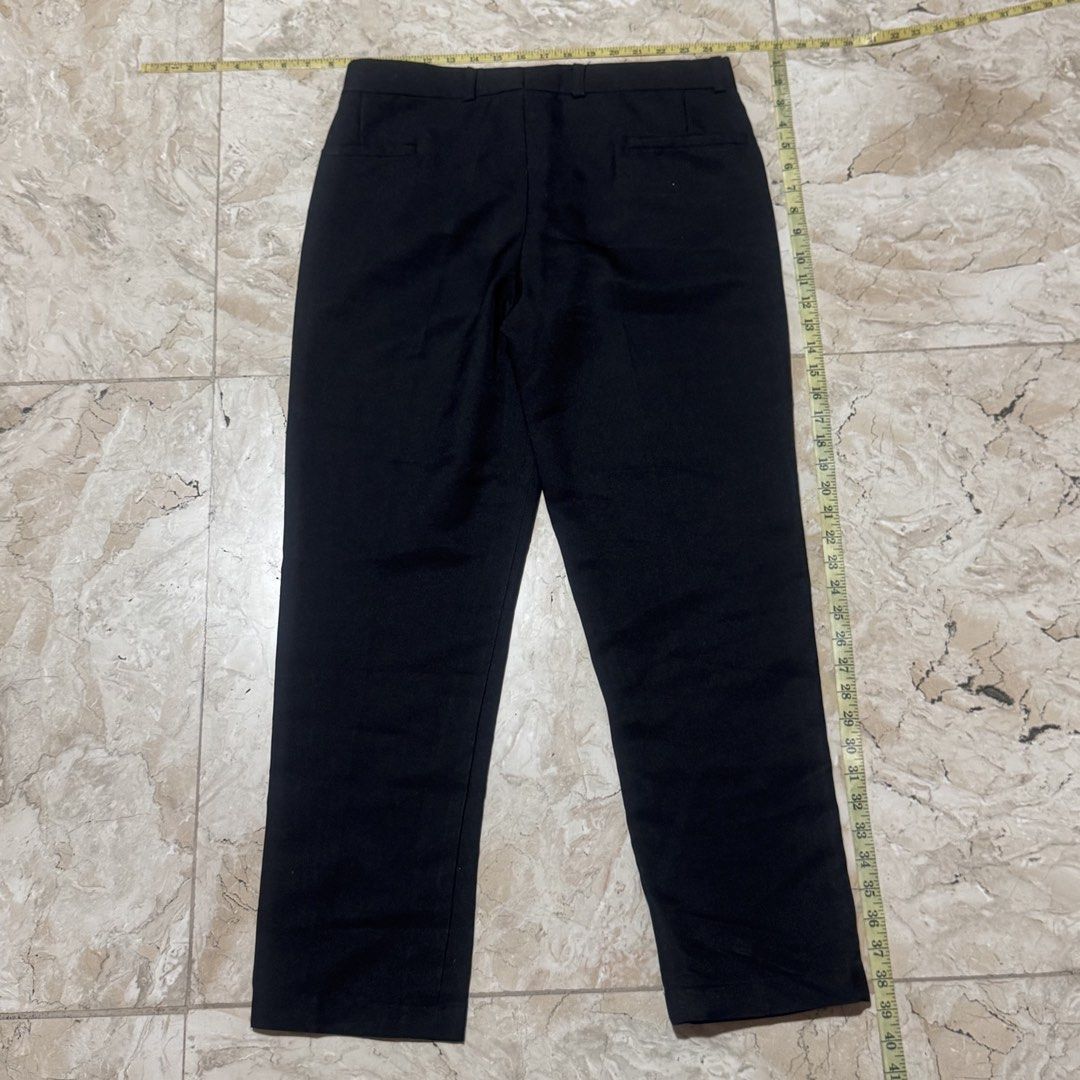 Black Slacks (Category: Jeans) located in Quezon City. Submitted by EveryWANTShop (Listing ID 1446937078, Image 3). Description: - Classic black pants - Straight leg fit - Wardrobe staple - Perfect for work or casual wear - Measurements provided in photos.