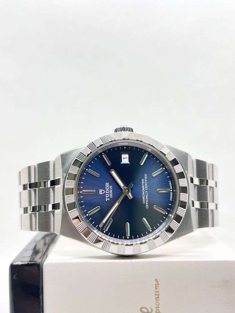 Brand New Tudor Royal Date 36 2836D1A0 Blue Dial Automatic Steel Casing ...