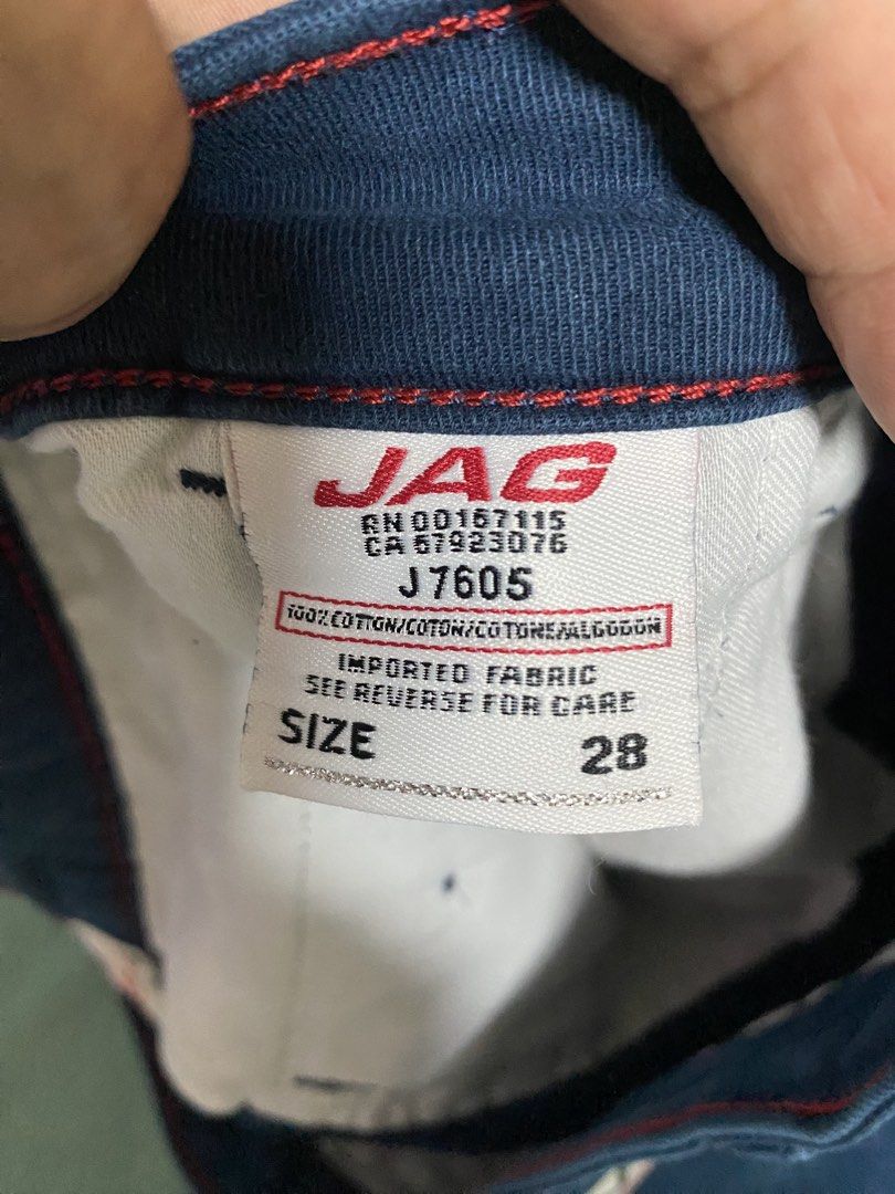 Brown Tote Bag & JAG Jeans Bundle (Category: Tote Bags) located in Manila. Submitted by simple_ideas (Listing ID 1447021512, Image 3). Description: - Classic brown tote bag with secure button closure. - Blue JAG jeans, size 28, featuring stylish red stitching. - Versatile black pants. - Casual khaki pants. - Ideal bundle for everyday wear and easy styling. Bundled item di na ginagamit size range ng jeans 28-29.