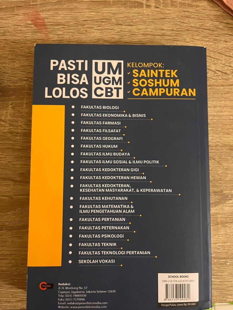 buku um utul ugm (Kategori: Buku) berada di Jakarta Pusat. Dikirim oleh intanakmaliaa (ID iklan 1447014212, Gambar 2). Deskripsi: .