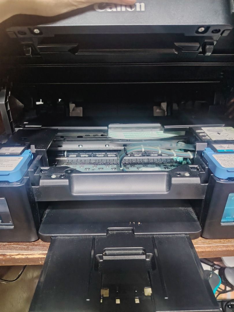 Canon Pixma G2010 All-in-one Tank Printer (Category: Printers, Scanners & Copiers) located in Makati City. Submitted by hmagun47352 (Listing ID 1447071413, Image 3). Description: Canon PIXMA G2010 All-in-One Ink Tank Printer 💰 Price: ₱4,000 (Negotiable, could go lower!) 🖨️ Original Price: ₱8,700 Condition: Used for 3 years Print, Scan, and Copy Well-maintained Ink tanks still have remaining ink Includes power cord Issue: Needs print head/cartri