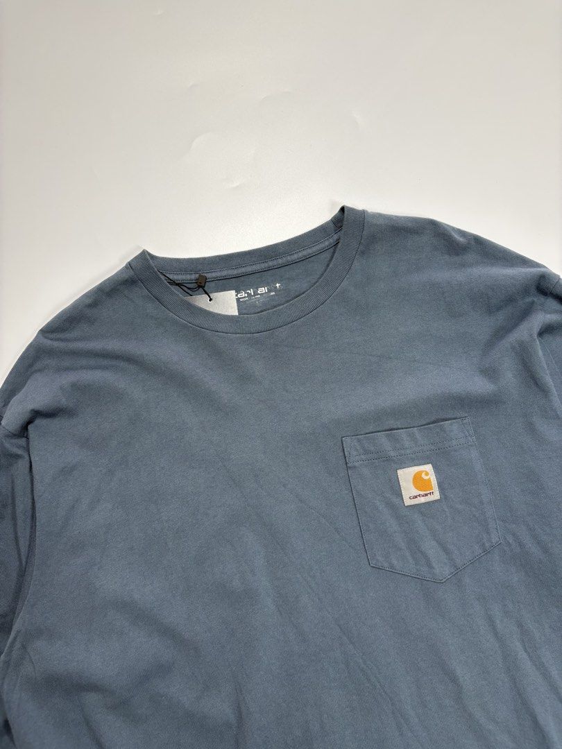 Carhartt Blue Pocket Longsleeves (Category: Tshirts & Polo Shirts ) located in Antipolo. Submitted by thearchivesproject (Listing ID 1447032717, Image 2). Description: 23.5 width 30 length.
