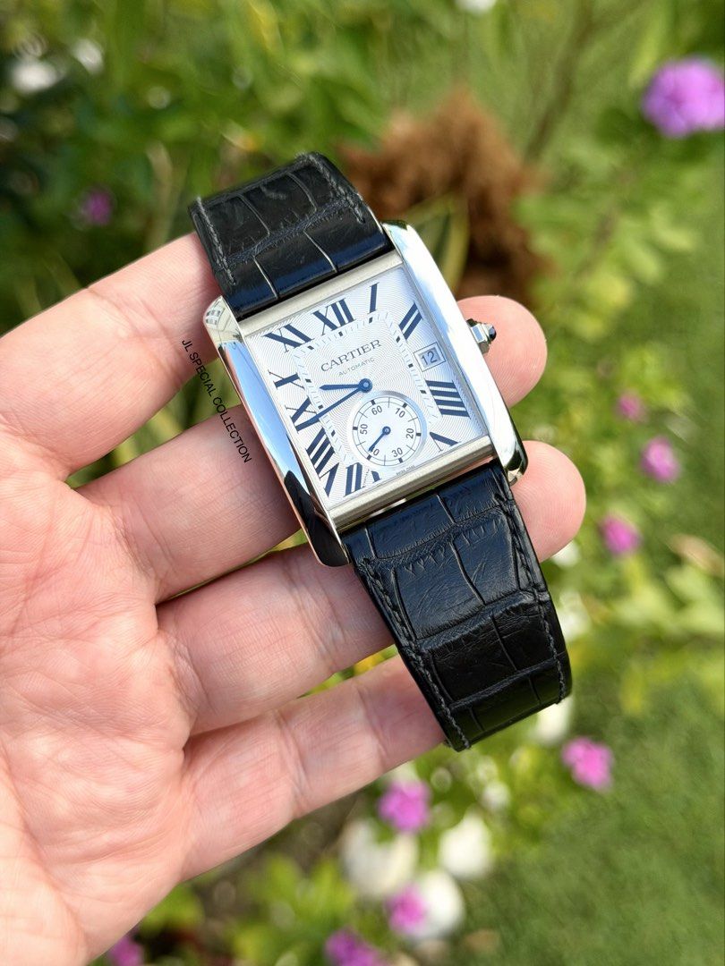 Cartier Tank MC Large (Category: Watches) located in Kuala Lumpur. Submitted by jlspecialstore (Listing ID 1447044518, Image 1). Description: 📣 [ Pre Owned ] Cartier Tank MC Large W5330003 . 43.9mm X 34.4mm . Cartier Caliber 1904-PS MC Automatic movement with 46h Power Reserve . Black calfskin strap . Sapphire Crystal Glass & Transparent Case Back . Fullset with Box & Cert . 9.8/10 Perfect Condition like NEW . 💵Price : RM16,800 🌐Follow Us 🔗 h