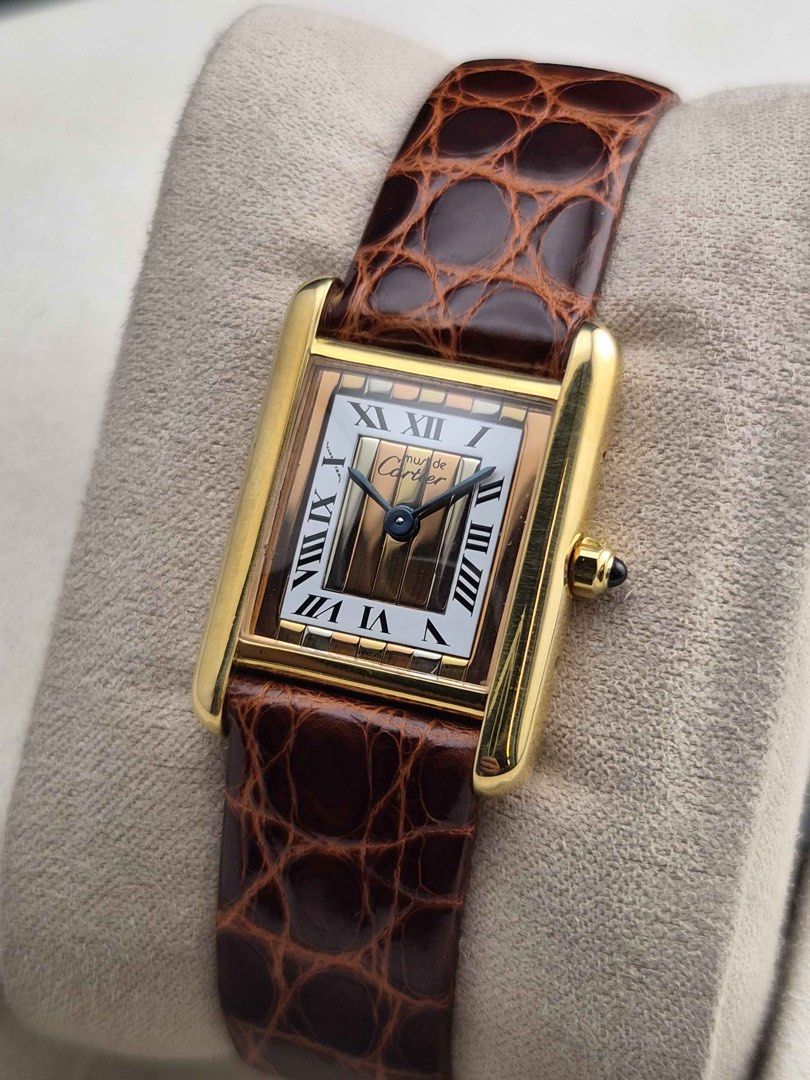 Cartier Tank Must Small (Category: Luxury Watches) located in Makati City. Submitted by tpx.ph (Listing ID 1446988322, Image 1). Description: Cartier Tank Must Small 1990s 160k Cash Price 366001 Pre-Owned Watch Only.