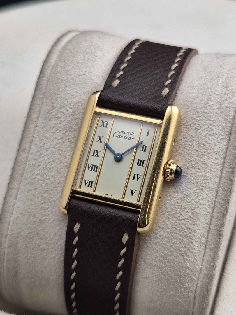 Cartier Tank Must Small 1990s (Category: Luxury Watches) located in Makati City. Submitted by tpx.ph (Listing ID 1446988570, Image 1). Description: Cartier Tank Must Small 1990s 185k Cash Price 5057001 Pre-Owned Watch Only.