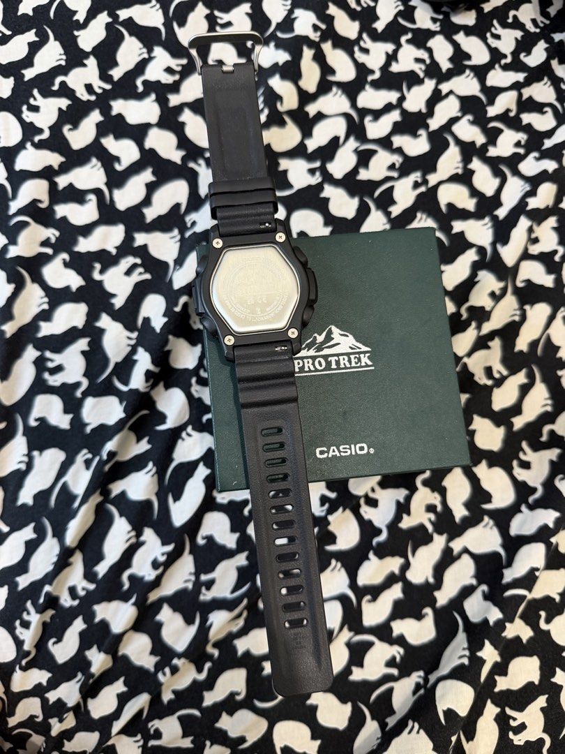 Casio Pro Trek PRT-B70 Fishing Timer Watch (Category: Men's Watches) located in Quezon City. Submitted by xela21 (Listing ID 1447103266, Image 3). Description: - Casio Pro Trek Watch - Model: PRT-B70 - Special Feature: Fishing Timer - Water Resistance: 20 Bar (200 meters) - Includes: Original Box and Warranty Card - Ideal for: Outdoor activities and fishing trips.