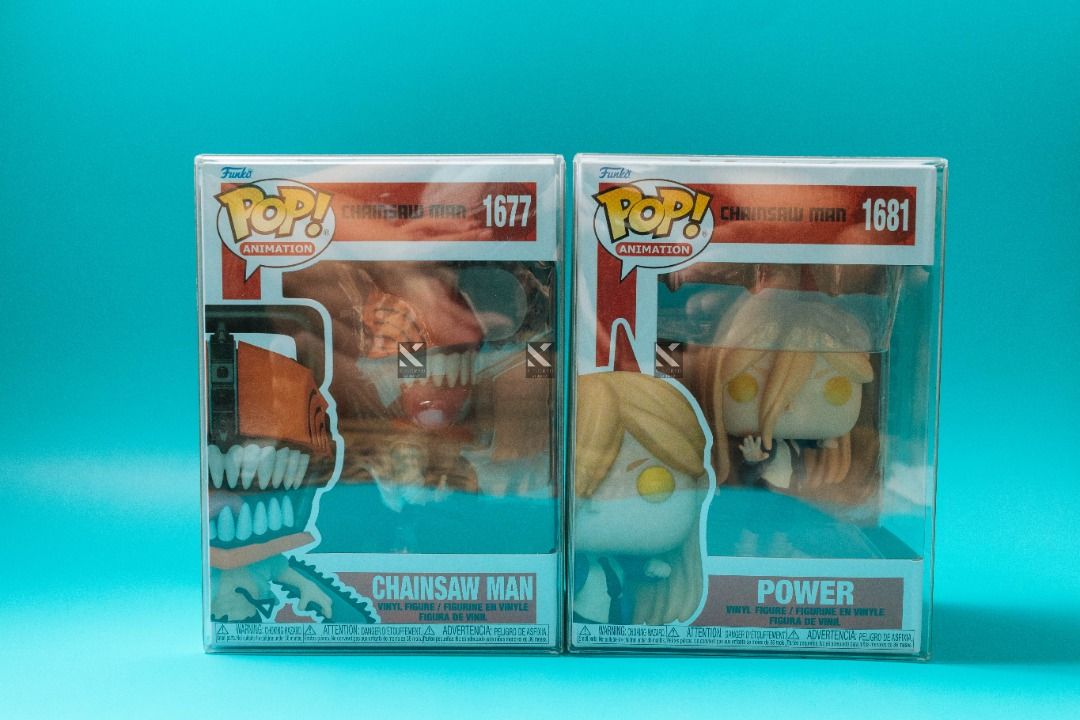 Chainsaw Man & Power Funko Pop set (Category: Designer & Blind Box Toys) located in Valenzuela. Submitted by mae.kar (Listing ID 1447057308, Image 1). Description: Chainsaw Man & Power Funko Pop set P2,000 -NOOB -With used Boss protector -Never dropped -No dents -No breaking of set MOP: Maya, Security Bank Pop will be coming from Marilao Bulacan, near SM Marilao RFS: Baby funds.