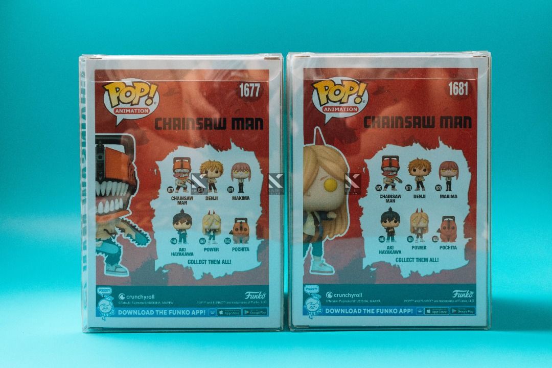 Chainsaw Man & Power Funko Pop set (Category: Designer & Blind Box Toys) located in Valenzuela. Submitted by mae.kar (Listing ID 1447057308, Image 3). Description: Chainsaw Man & Power Funko Pop set P2,000 -NOOB -With used Boss protector -Never dropped -No dents -No breaking of set MOP: Maya, Security Bank Pop will be coming from Marilao Bulacan, near SM Marilao RFS: Baby funds.
