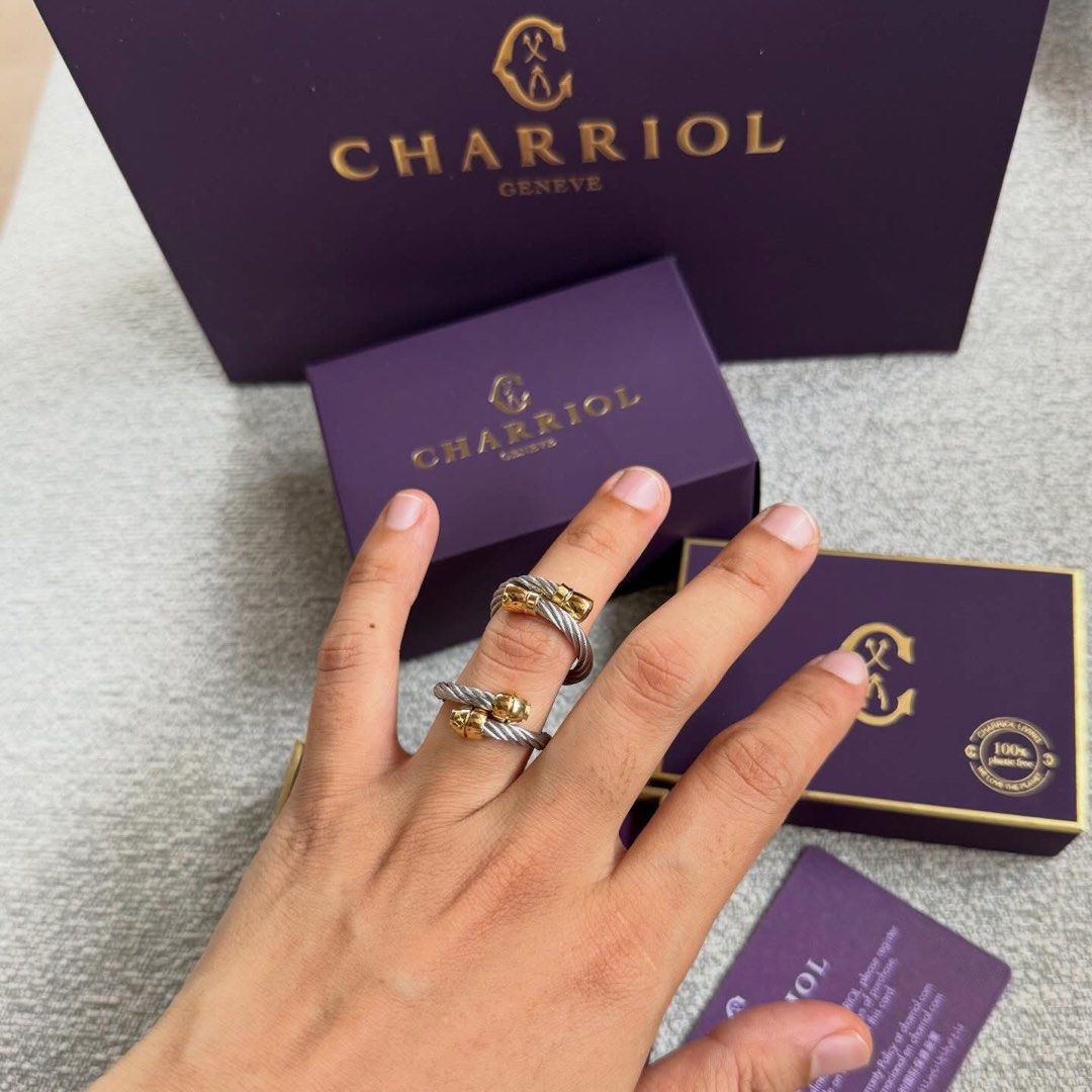 Charriol Celtic Ring (Category: Luxury Accessories) located in Agdangan. Submitted by loleenars (Listing ID 1446955748, Image 1). Description: S M L Complete inclusion Brand new Authentic 7500 each! .
