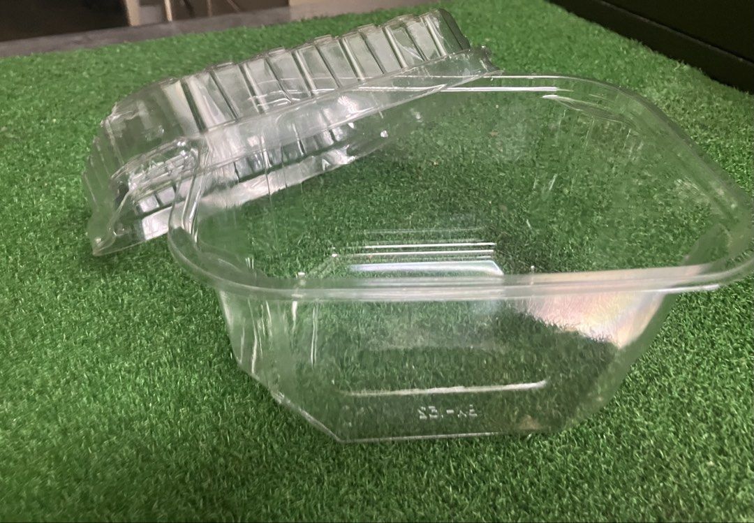 Clear Plastic Food Container with Lid