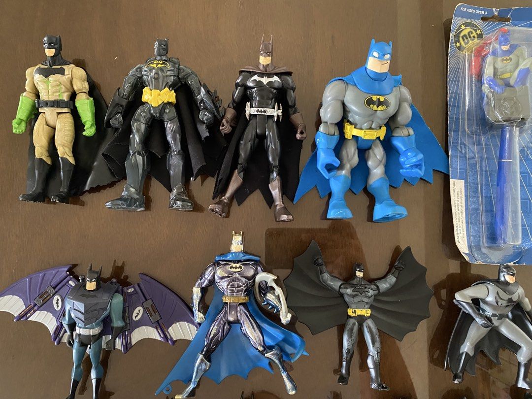 Collection of DC Comics Batman Action Figures (Category: Figurines & Statues) located in Manila. Submitted by declutterthingzzz (Listing ID 1447028896, Image 2). Description: - Bundle of assorted Batman action figures - Figures vary in size and design - Some figures include capes and accessories - Includes a special Batman PEZ dispenser - All items are from the DC Comics universe - Ideal for Batman fans and collectors Price starts at ₱100.