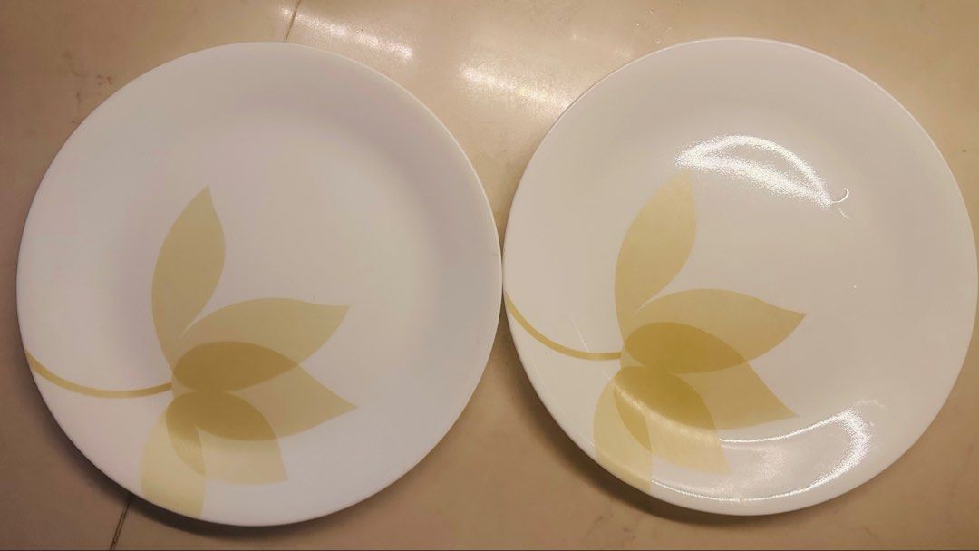 Corelle Plates Set of 2 lotus Design