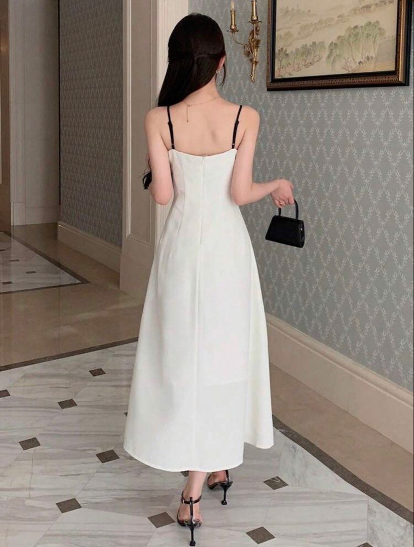 DAZY Contrast Trim Cami Dress (Category: Dresses) located in Manila. Submitted by goodfindsmnl_ (Listing ID 1446981424, Image 2). Description: - Never worn (only fitted for photos) - Excellent condition, no flaws - Size: Small - Approx. Measurements (from size chart): Bust: 33.1 in, Waist Size: 27.6 in, Hip Size: 46.5 in, Length: 39.8 in - Perfect for graduation, weddings, engagement, bridal shower, and other formal events - Selling because I no 