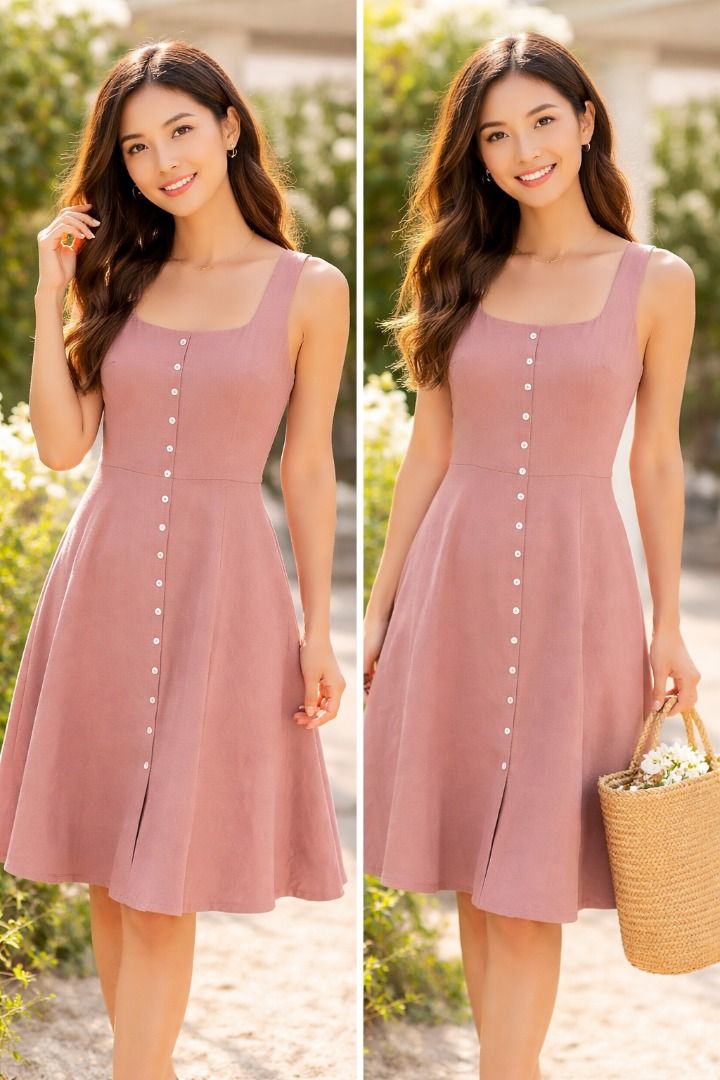 Doublewoot Slate Pink Midi Dress XS (Category: Dresses) located in Kuala Lumpur. Submitted by aikchien (Listing ID 1446975188, Image 1). Description: Worn once, like new. Size XS..