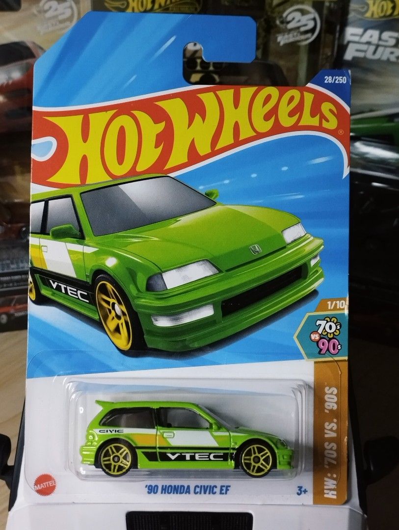 Hot Wheels '90 Honda Civic EF Green // 200php (Category: Vehicle & Diecast Models) located in Quezon City. Submitted by edrielgp (Listing ID 1447102782, Image 1). Description: Hot Wheels '90 Honda Civic EF Green // 200php Please CHECK my other Hot Wheels and other items listed for sale in my profile. Bawal sa maselan Lowballer ignored (Limited replies lang, bawas waste of time na rin for both parties). Firm srp to below srp and 150 below prices. 