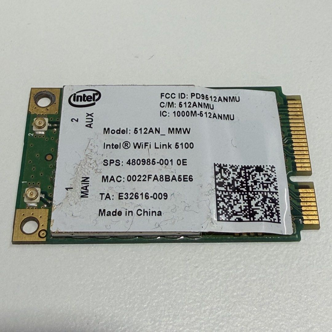 Intel WiFi Link 5100 512AN_MMW Wireless Card