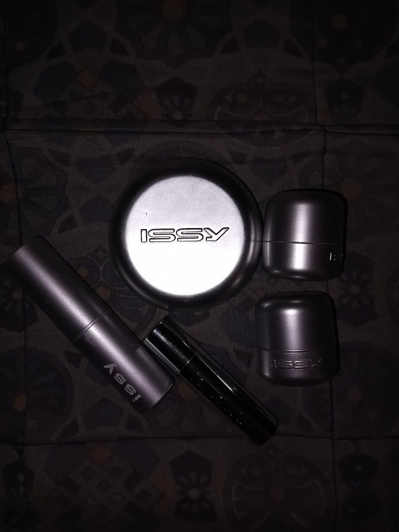 MAKEUP BUNDLE ISSY (Category: Makeup) located in Gubat. Submitted by sorecupid (Listing ID 1447046199, Image 1). Description: ︴issy lip bullet true satin in deco (lightly to well used) ︴issy under eye brightening powder in pink (like new) ︴issy crème flush stick in sweetheart (lightly used) ︴issy crème flush stick in clear (like new) ︴issy active skin stick in fawn (well used) ⏤͟͟͞͞ mod: j&t, mop: gcash.