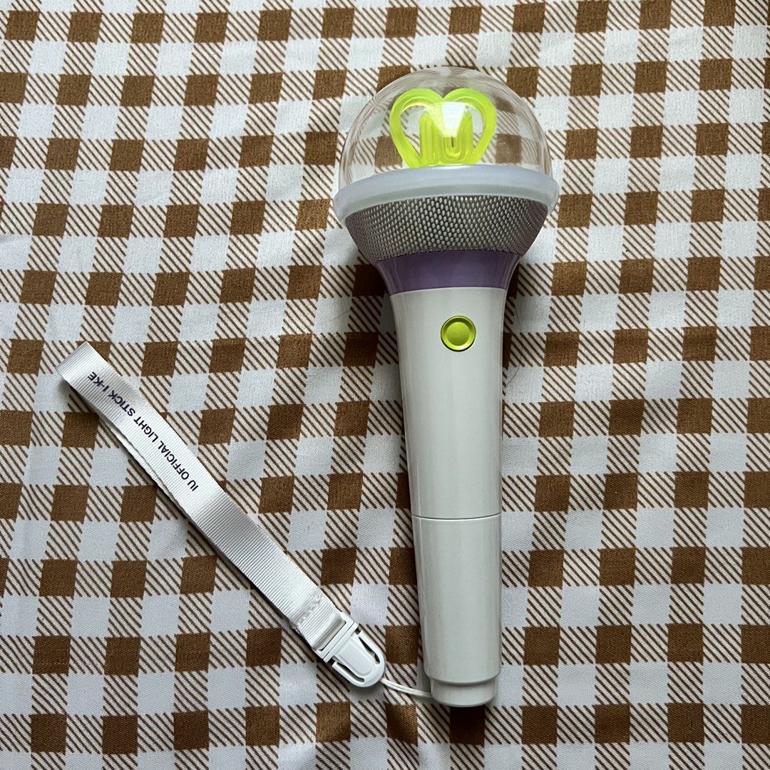 IU Official Lightstick I-KE V3 (Category: Lighting) located in Paranaque City. Submitted by mxryll (Listing ID 1446941223, Image 1). Description: -Has scratches on top part, unnoticeable on picture -Includes original box and strap -Working -Comes with a freebie/s -Can give discount on total amount if getting other items on my listing .