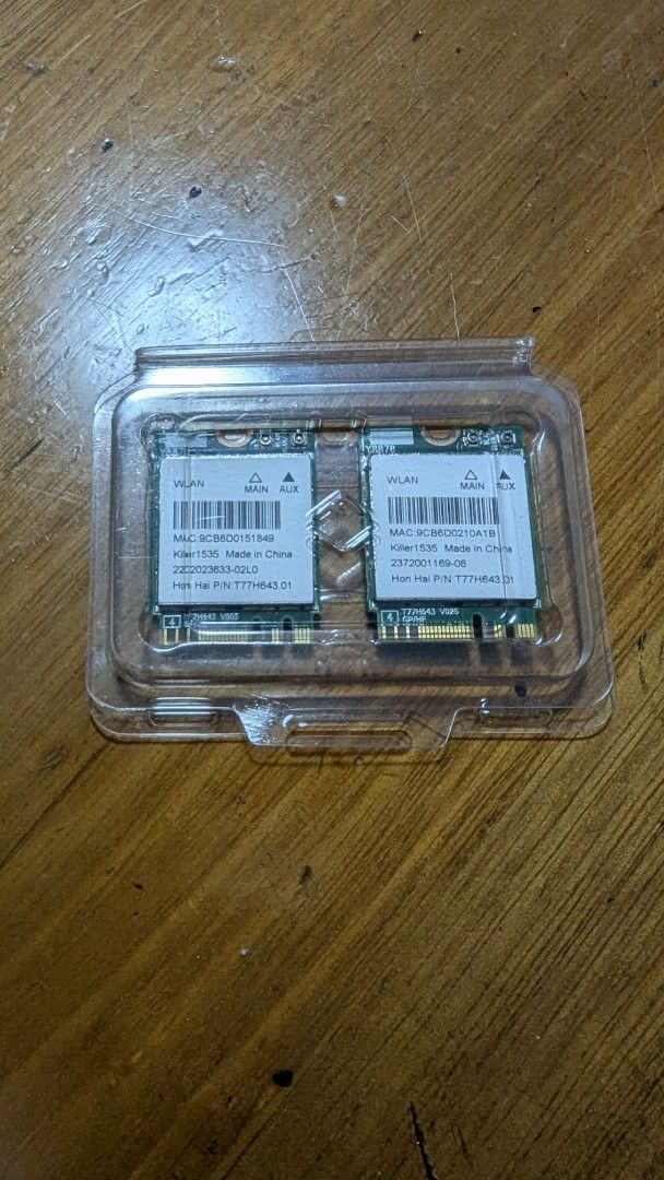 Killer 1535 M.2 WiFi Bluetooth Card497956542806108160