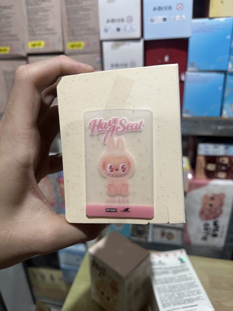 Labubu DADA Sealed foil Bnew (Category: Designer & Blind Box Toys) located in Manila. Submitted by lebronlabubu (Listing ID 1447062841, Image 2). Description: - Authentic POP MART Labubu blind box toy - From the popular 'Have A Seat' series - Features the iconic Labubu character - Comes complete with original box and character card - Ideal for collectors and fans of Labubu - A cute and collectible plush toy.