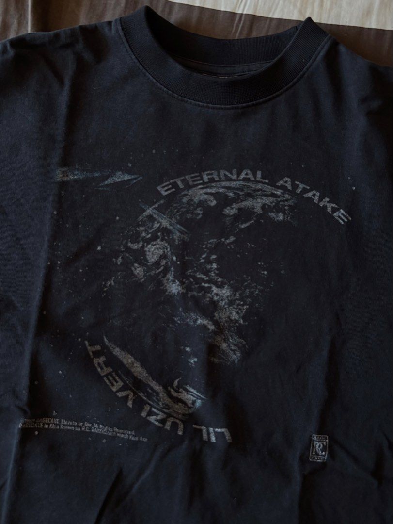 Lil Uzi Vert Eternal Atake Merch Tee (Category: Tshirts & Polo Shirts ) located in Paranaque City. Submitted by cur8dfinds (Listing ID 1446938171, Image 1). Description: Dimensions: 22x26 No issues Color rate: 7/10 (Good fade) Heavyweight material RFS: Decluttering .
