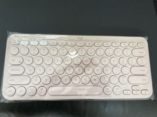Logi Pink Wireless Keyboard (Includes SF Express)