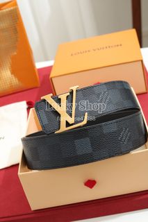 Brand New 🌸 LOUIS VUITTON LV Initiales 40mm Belt in Deep Blue