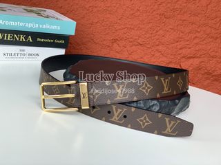 Brand New 🌸 Louis Vuitton Classic Monogram Reversible Belt in Brown and Black