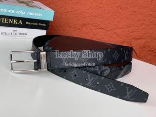 Brand New 🌸 Louis Vuitton Monogram Eclipse Belt in Black