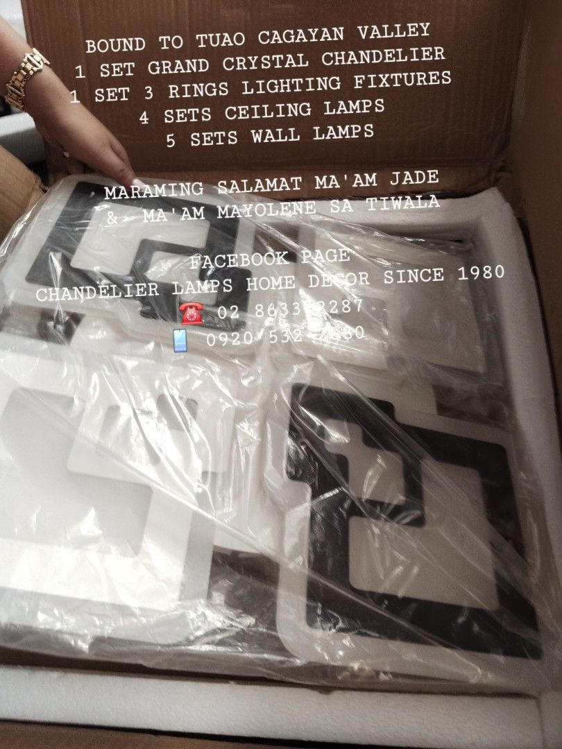 Low ceiling chandelier lamps home decor (Category: Lighting) located in Manila. Submitted by aranyailawan (Listing ID 1447033142, Image 3). Description: 🪬🧿 COLLECTING ORDERS🧿🪬 SAME DAY DELIVERY SHIPPING We're now open to serve you DESIGN ORDER NAME ADDRESS LANDMARK CELLPHONE NUMBERC.O.D Metro Manila only W/ delivery fee PAYMENT FIRST Province Area W/ Shipping fee FACEBOOK PAGE Chandelier Lamps Home Decor Since 1980 ☎️ 02 8633 2287 📱0920 532 