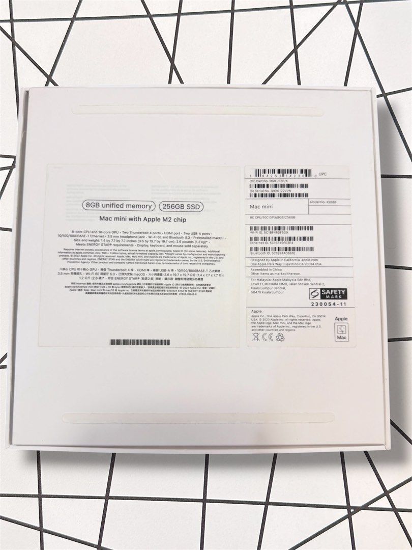Mac Mini M2 8gb/256gb497306237099714565