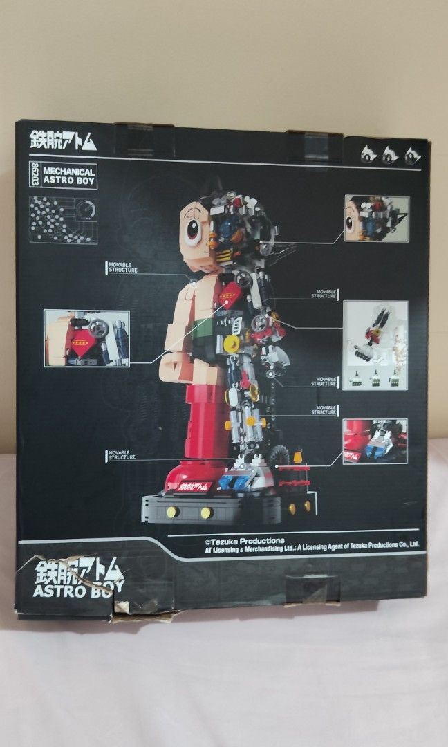 mechanical astro boy (Category: Lego & Building Sets) located in Manila. Submitted by hansiekun (Listing ID 1447016490, Image 2). Description: Pantasy Astro Boy Mechanical Building Blocks (Model 86203) Selling my Pantasy Astro Boy set. Condition: Opened but complete Includes original box and instruction manual Numbered bags included Parts are still in their original numbered bags (see photos) Box has some wear/tear from storage Perfect for Astro 