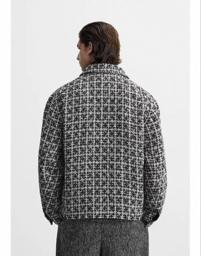 Mens Tweed Zara Jacket (Category: Coats, Jackets and Outerwear) located in Caloocan City. Submitted by greenboxpackaging (Listing ID 1446993135, Image 2). Description: Brandnew Mens Zara Jacket. Best fit M-L. No haggling please, will give discount if you buy 2-3 items on my list. Thank you.